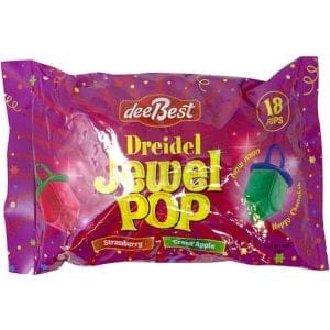 Dee Best Dreidel Strawberry Apple Lollipops